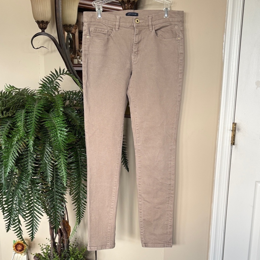 Tommy Hilfiger Greenwich Skinny Tan 5-Pocket Jeans Neutral Pants 90s Y2K